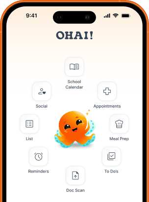 Ohai feature grid on phone
